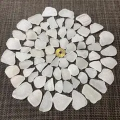 ７０.シーグラス　☆ ホワイト ☆ 小〜大きいサイズ