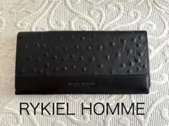 RYKIEL HOMME 長財布　オーストリッチ調柄　ブラックのサムネイル