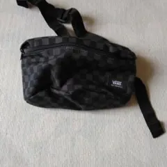 VANS ウエストポーチ　チェック柄 ブラック