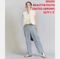 ほぼ新品＊BEAUTY&YOUTH UNITED ARROWS 麻見えパンツ x