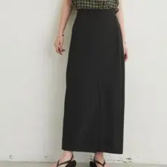 Aunt Marie's 黒 スリットタイトロングスカートのサムネイル