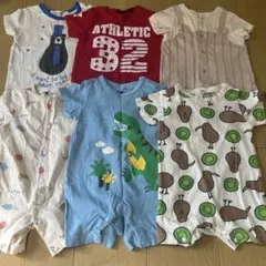 男の子 夏服 ロンパース まとめ売り