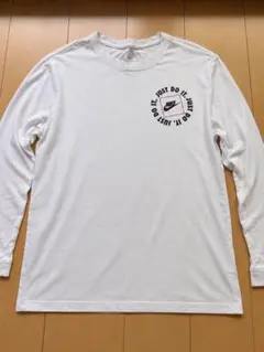NIKE 長袖Tシャツ ホワイト ロゴプリント