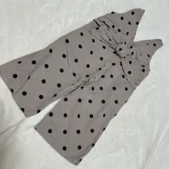 ドット柄オーバーオール