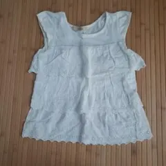 グローバルワーク　フリルノースリーブトップス