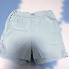ライトグリーン ショートパン サイズ120 前ポケット有り