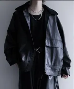 【完売済み】cussil 革ジャン　PUボアフライトジャケット