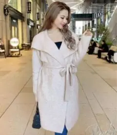 ニット ロングコート