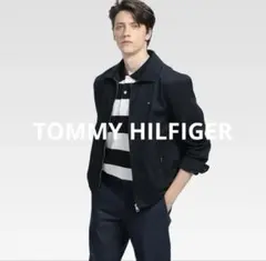 トミーヒルフィガー スタンドカラージャケット　ブルゾン　ネイビー