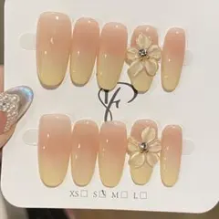 グラデーションピンク ネイルチップ 10個セット