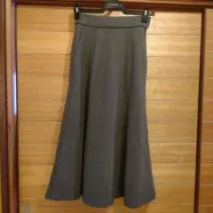 GU ブラッシュドリブ フレア ロングスカート Sサイズ