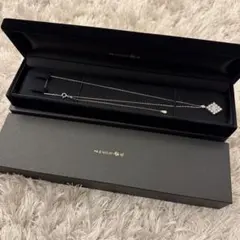 笹原真寿美 クロス 十字架 ネックレス ブルー 水色 ダイヤモンド 
