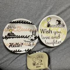 山加yamaka PEANUTS スヌーピー 2020年デザイン 小皿 2枚