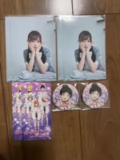 ラブライブスーパースター　青山なぎさ　葉月恋　缶バッジ　ブロマイド