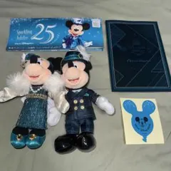 ジュビリーガラ ぬいぐるみバッジ 東京ディズニーシー 25周年 SS