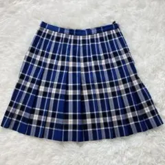 イーストボーイ　チェック　プリーツスカート　サイズ11 ブルー