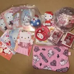 ☆Sanrio チャーミーキティ　ポーチ（巾着）☆ サンキューマート チャーミーキティ キティ フラットポーチ 巾着