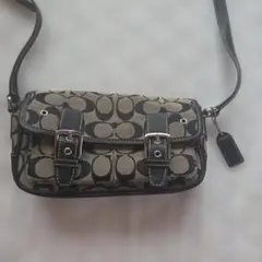 COACH シグネチャー ショルダーバッグ デイジーピンバッジ付き - メルカリ