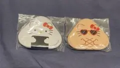 サンリオ おにぎり　缶バッジ ハローキティ ２種 １セット ガチャ