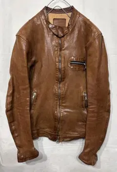 ブラウンレザーシングルライダース【バックラッシュ】 2025年最新】ISAMUKATAYAMA BACKLASH カラー：ブラウン系 シングル