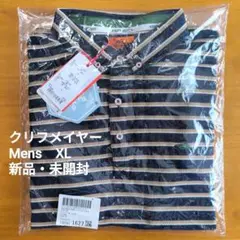 【新品未使用】クリフメイヤー メンズ ポロシャツ XL ネイビー ボーダー 半袖
