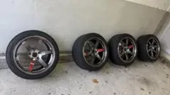 RAYS TE37 SAGA SL 17-9.5J +18 タイヤ付 4本 - メルカリ