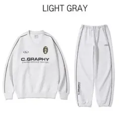 C. GRAPHY ライトグレー スウェットセット