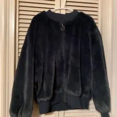 FOREVER 21 ファー ジャケット ダークグレー