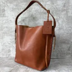 80s vintageラルフローレン 本革 ショルダーバッグ フラワーエンボス 