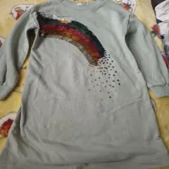 H&M キッズ レインボー スパンコール 원피스