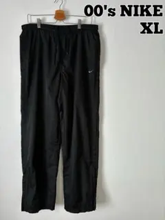 00s archive nike wide nylon pants y2k 黒 00s Nike Track Bottoms - S – Rokit