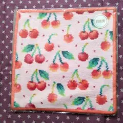 ファミリア familiar シェニール織 ハンカチ さくらんぼ チェリー