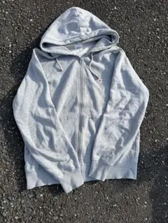 Champion グレー フルジップパーカー Lサイズ