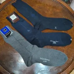 ディオール　サンローラン　フォーマル靴下　3足　25cm