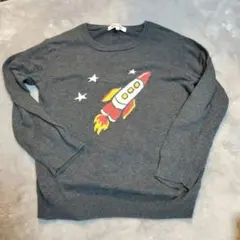 GLOBAL WORK　ニットセーター　キッズ　ロケット　120-130