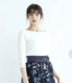 NEW前後2way釦リブニット