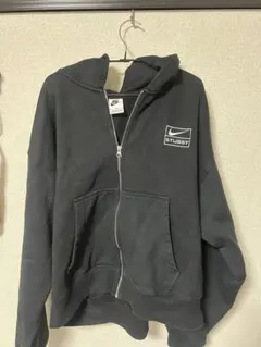 Nike x Stussy ブラック ジップ パーカー