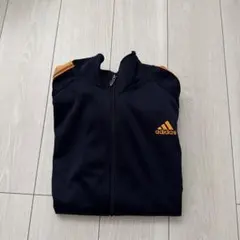 adidas トラックジャケット オレンジ ネイビー