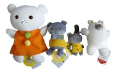 こぐまちゃん＆しろくまちゃんハンドパペット ぬいぐるみ2種セット 高