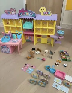 ペットショップセット 猫と犬のフィギュア付き - メルカリ