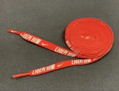 韓国 NIKE 限定 ハングル文字 シューレース 靴紐 赤レッド 新品送料無料