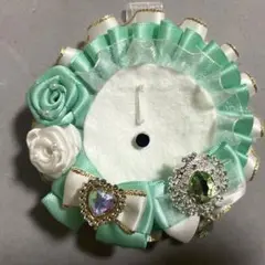 ロゼット ホワイト×グリーン