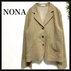 NONA レディース ジャケット L コーデュロイ シンプル カジュアル L