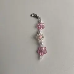 ビーズアクセサリー　ストラップ