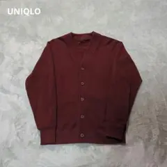 UNIQLO メンズ 471234 スウェットカーディガン ワインS