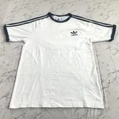 adidas スリーストライプス トレフォイルロゴ 半袖 Tシャツ リンガーT