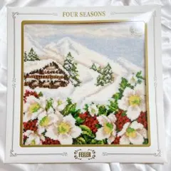 【新品未使用】フェイラー ハンカチ 大判 FOUR SEASONS 冬
