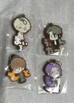 鴨乃橋ロンの禁断推理 おなまえぴたんコ ラバーマスコット 4点セット グッズ