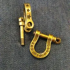 【Ｂ級品】ヴィンテージ加工 スターシャックル2個セット
