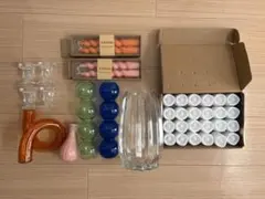 結婚式　ウェルカムスペース　キャンドル　花瓶